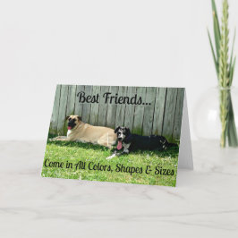 Beste Freund-Gruß-Karte für große Hundeliebhaber Karte