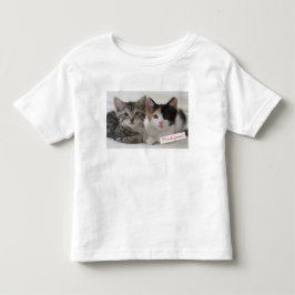 Beste Freund-Kätzchen-Tasse Kleinkind T-shirt