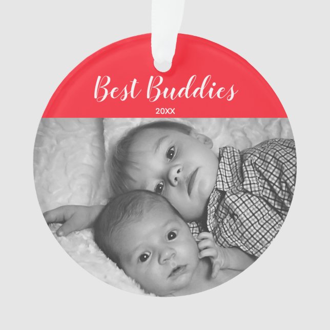 Beste Freund-neugeborener Ornament (Vorderseite)