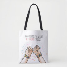 Beste Freund-Pinky Versprechen-Taschen-Tasche