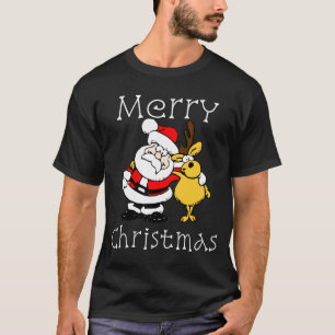 Beste Freund-Weihnachtsgeschenk Sankt und des Rens T-Shirt