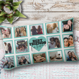 BESTE FREUNDE 14 Foto-Collage-Kissen Lendenkissen