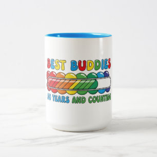 Beste Freunde 50 Jahre und mehr Zweifarbige Tasse