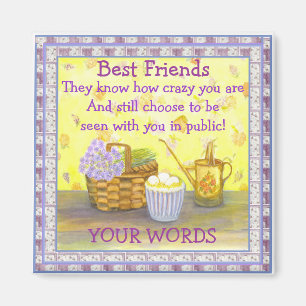 Beste Freunde auf "Eiern und Blumen" #2 Magnet