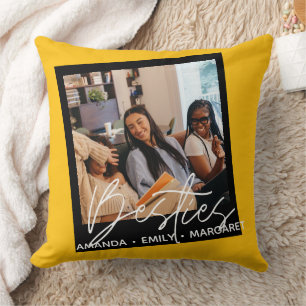 Beste Freunde Besties Text Overlay Schrift Chic Th Kissen