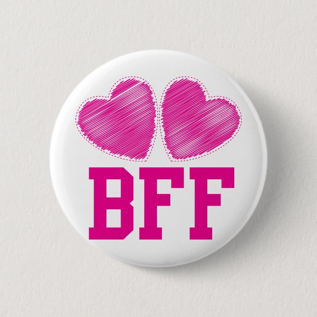 Beste Freunde der BESTEN FREUNDIN für immer!!! Button (Vorderseite)