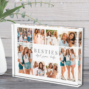 Beste Freunde Elegante BFF-Collage Fotoblock