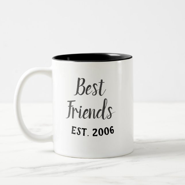 Beste Freunde etablierte Tasse (Links)