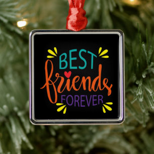 **BESTE FREUNDE FÜR DEN FALL** METAL ORNAMENT AUS METALL