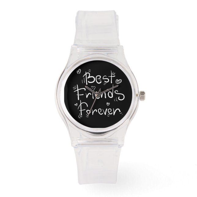 ***BESTE FREUNDE FÜR DEN FRÜHER*** LADIES'S SPORTS ARMBANDUHR (Vorderseite)