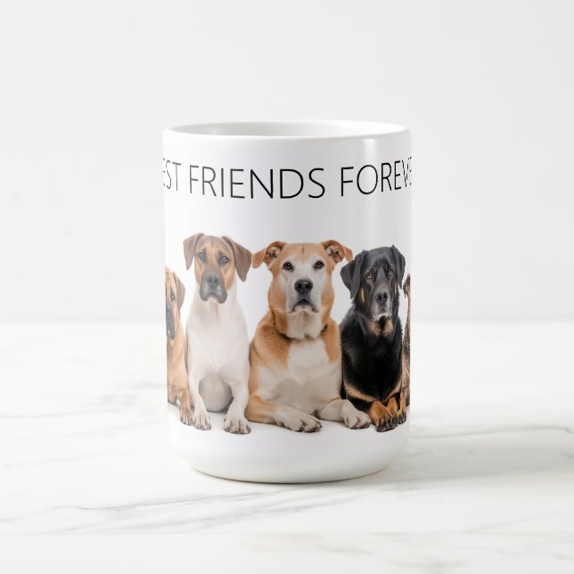 Beste Freunde für ewig Hund Kaffeetasse (Mittel)