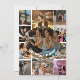 Beste Freunde für immer 11 Fotocollage Freundschaf Karte