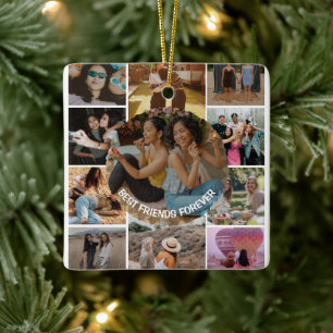 Beste Freunde für immer 11 Fotocollage Freundschaf Keramikornament