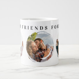 Beste Freunde für immer 3 Foto Collage Brush Jumbo-Tasse