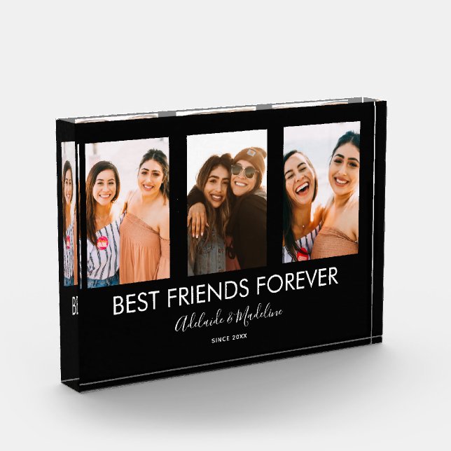Beste Freunde für immer 3 Foto Collage Geschenk (Links)