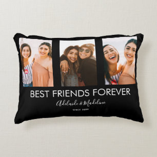 Beste Freunde für immer 3 Foto Collage Geschenk Dekokissen