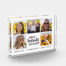 Beste Freunde für immer 5 Fotocollage Block