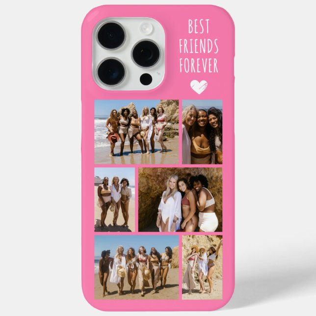 Beste Freunde für immer 6 Foto Rosa Case-Mate iPhone Hülle (Rückseite)
