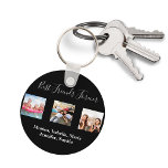 Beste Freunde für immer BESTE FREUNDIN benutzerdef Schlüsselanhänger<br><div class="desc">Ein Geschenk für Ihre besten Freunde zu Geburtstagen,  Weihnachten oder einem besonderen Ereignis. White text: Best Friends Forever,  geschrieben mit einem trendigen handgeschriebenen Stil Skript. Personalisieren und verwenden Sie Ihre eigenen Fotos und Namen.</div>