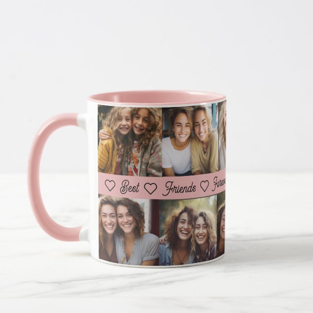 Beste Freunde für immer Bestie Foto Geschenk Tasse (Links)