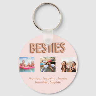 Beste Freunde für immer BFF Foto Roségold Rosa Nam Schlüsselanhänger