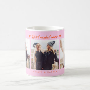 Beste Freunde für immer Foto Mehrfach Foto Orange Kaffeetasse