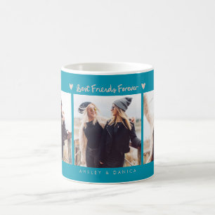 Beste Freunde für immer Foto Multi Foto Aqua Pfirs Kaffeetasse