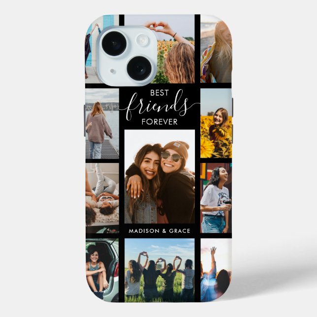 Beste Freunde für immer FotoCollage Case-Mate iPhone Hülle (Rückseite)