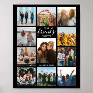 Beste Freunde für immer FotoCollage Poster
