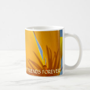 BESTE FREUNDE FÜR IMMER Geschenk-Tasse MOHNBLUMEN Kaffeetasse