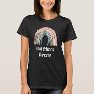 Beste Freunde für immer Gold Regenbogen Sterne T-Shirt