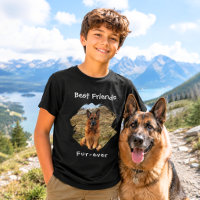 Beste Freunde für immer Hund Foto Schwarzer Junge