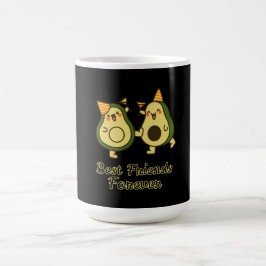 BESTE FREUNDE FÜR IMMER, LUSTIGE AVOCADO, FREUNDES KAFFEETASSE