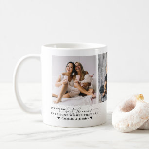 Beste Freunde für immer   Modern BFF Minimal 3 Fot Kaffeetasse