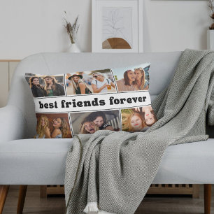 Beste Freunde für immer - modernes Fotocollage Lendenkissen