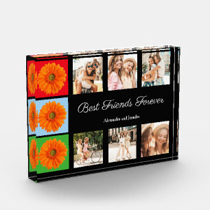 Beste Freunde für immer personalisierte Foto-Colla Fotoblock