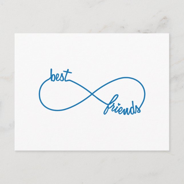 Beste Freunde für immer Postkarte (Vorderseite)