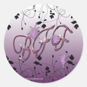 Beste Freunde für immer Runder Aufkleber