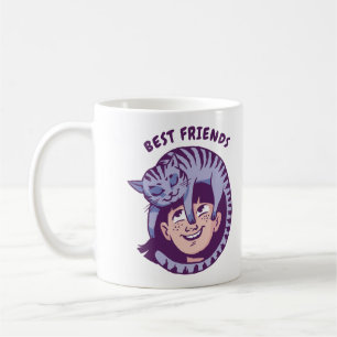 Beste Freunde für immer süßer Freundschaftsspruch Kaffeetasse