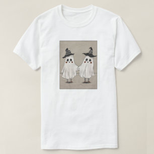 Beste Freunde Geister halten Hände Süße Hexenhüte T-Shirt