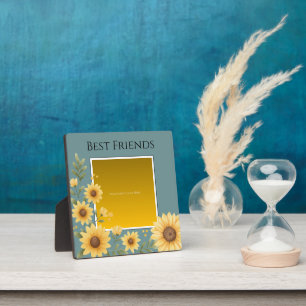 Beste Freunde Gelbe Sonnenblumen Benutzerdefiniert Fotoplatte