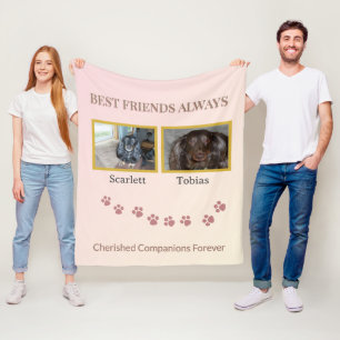 Beste Freunde geschätzte Begleiter Fleecedecke