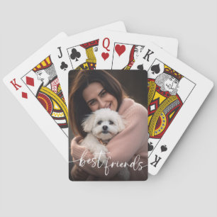 Beste Freunde Haustier Foto Hund Lover Spielkarten