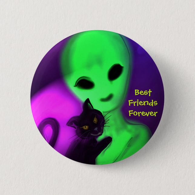 Beste Freunde knöpfen für immer Button (Vorderseite)