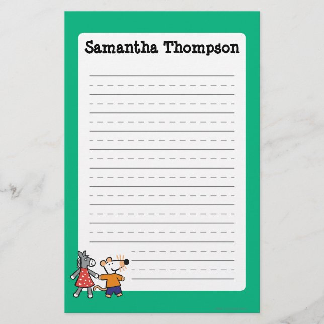 Beste Freunde Maisy und Dotty Griff-Hände Briefpapier (Vorderseite)