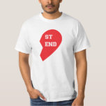 Beste Freunde Matching Hund und Mensch T-Shirt<br><div class="desc">Dies sind die niedlichen passenden Shirts für Sie und Ihr Pelzbaby! Dieses Design hat die Hälfte eines roten Herzens, "Best Friend". Zeigen Sie Ihre Liebe für "den besten Freund des Menschen" oder geben Sie dem Tierliebhaber in Ihrem Leben das passende Geschenk. Personalisieren Sie das Design, indem Sie Ihren eigenen Text...</div>