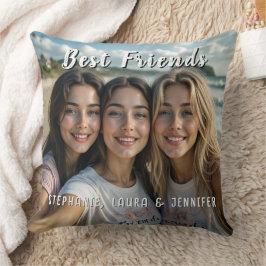 Beste Freunde mit inspirierendem Zitat Kissen