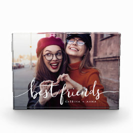 beste Freunde, moderne Skriptreue Fotoblock