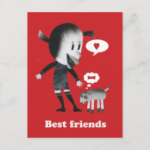 Beste Freunde Postkarte