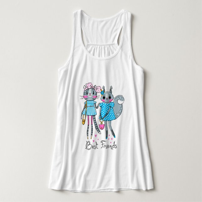 Beste Freunde Tank Top (Design Vorderseite)